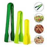 Kitchen Salad Tongs For Cooking - 3 Set Of Kitchen Utensils Plastic Tongs Wisks For Cooking 6
