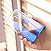 FLOVEME Samsung Luxury Gradient Case for Galaxy S9 Change Color Ultra Thin Fit Slim Clear Hard Cover for Women Men Phone Bumper Support Wireless Charger Anti-Drop, Transparent Purple