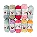 JubileeYarn Cotton Select Bonbon Yarn - Assortment E - 10x10g Mini Ball - 1 Pack