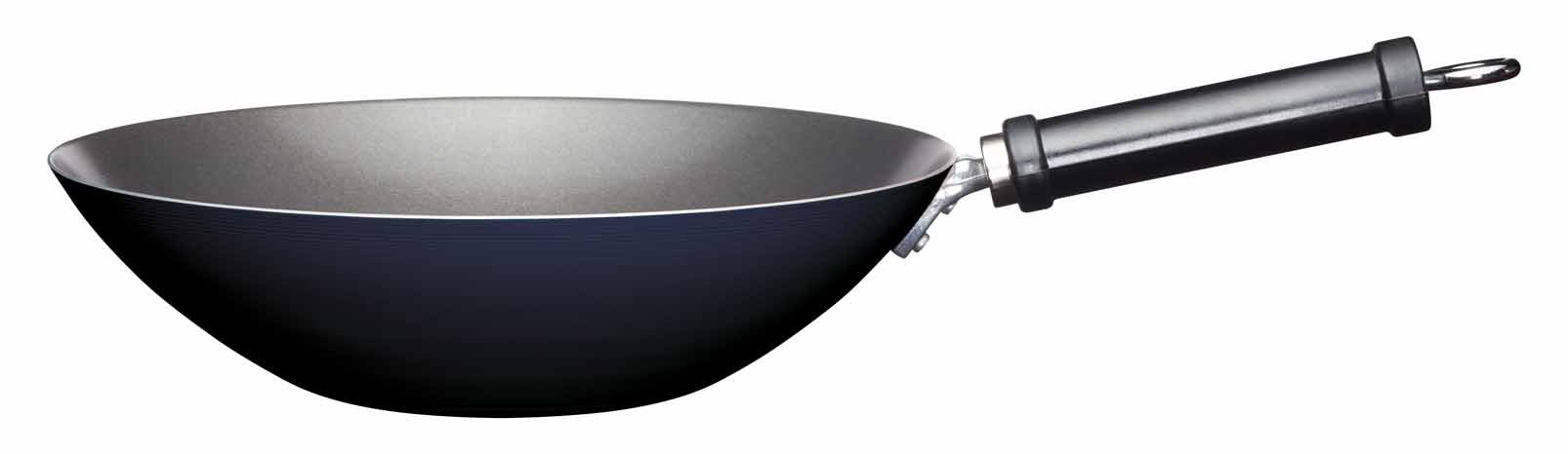 Kitchen Craft World of Flavours Chinese Non-Stick Carbon Steel Wok, 30 cm (12") - Blue