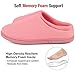 Women's Comfort Soft Memory Foam Fleece Lining House Slippers Slip On Clog House Shoes (Medium / 7-8 B(M) US, Pink)