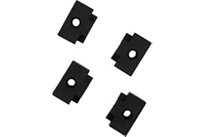 VanEssential Venture Track L-Track Plastic End Cap - Rectangle - 4 Pack