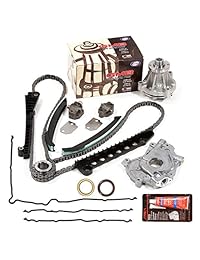 Evergreen tktcs6054ewop 97 01 Ford Lincoln 5,4 SOHC 16 V Vin L Cadena de Timing Kit Bomba de aceite GMB Bomba de agua Timing Junta para cubierta