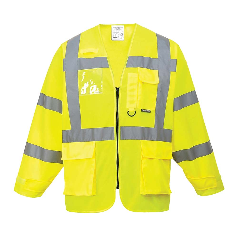 Portwest Hi-Vis Executive Jacket, Size: XXL, Colour: Yellow, S475YERXXL
