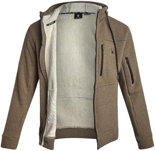 Amazon.com: JustBlanks Mens Re-Fleece Long-Sleeve Full-Zip Hooded