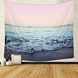 Sunm boutique Tapestry Wall Hanging Ocean Waves Tapestry Great Wave Tapestry Landscape Wall Tapestry Bedspread Tapestries Wall Art for Bedroom Dorm Decor