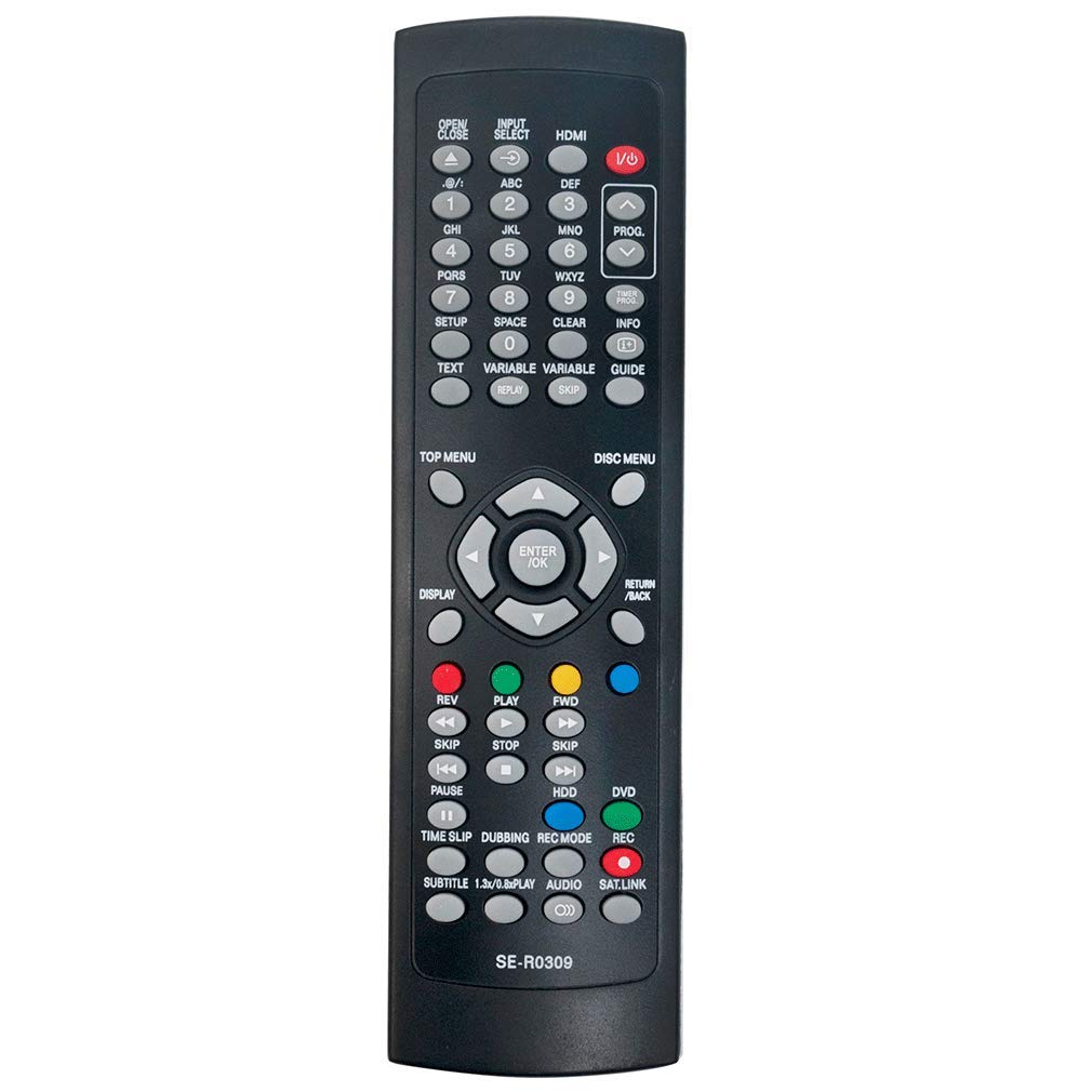 VINABTY SE-R0309 Remote Control Replaced for Toshiba HDD DVD Video Recorder RD-88DTKB RD-98DTKB