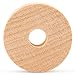 1-inch Diameter Slab Wooden Wheels for Crafts, 1/4-inch Hole, 3/8-inch Thick, Pack of 50 Mini Wooden Hobby Wheel for Model, by Woodpeckers