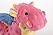 goDog Bubble Plush Dragons Squeaky Dog Toy, Chew Guard Technology - Coral, Small