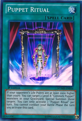 Yu-Gi-Oh! - Gimmick Puppet Ritual (NUMH-EN054) - Number Hunters - Unlimited Edition - Super Rare