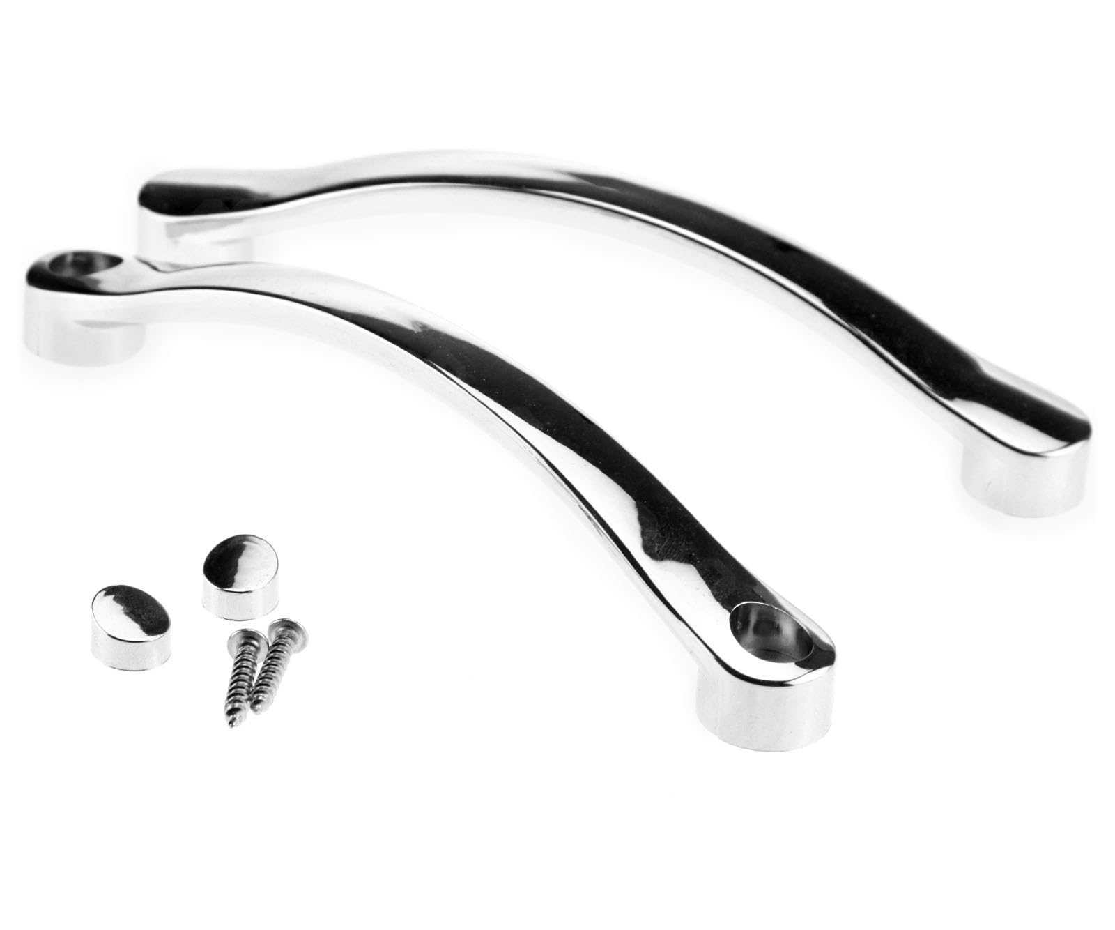 YINETTECH Polished Replacement Chromed Shower Bath Door Handle Knob Arc shape