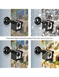 Deyard - Soporte de pared y funda impermeable para cámara Wyze Cam 1080p HD y cámara de alarma iSmart para interior y exterior, ajustable, 360 grados