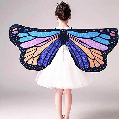 Kinrui Baby DIY Halloween/Party Prop Butterfly Wings Shawl Fairy Angel Wings Dress up Costume Accessory (B)