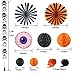 Halloween Decorations Kit Paper Fans Crepe Paper Streamers Black Orange Paper Honeycomb Balls Skeleton Banner for Home Halloween Party Backdrop Decoration SUNBEAUTY 28Pieces