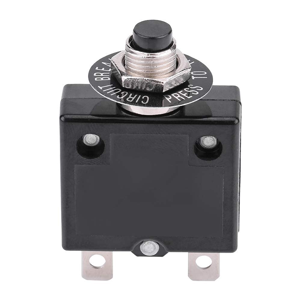 Circuit Breaker, Akozon Manual Reset Thermal Circuit Breakers Push Button Over Current Overload Protector (10A)
