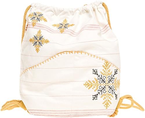 Star Mela Women's Raya Duffle Women's Embroidered Bag 100% Cotton