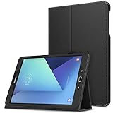 MoKo Galaxy Tab S3 9.7 Case - Slim Folding Cover Case for Samsung Galaxy Tab S3 9.7 Inch Android 7.0 2017 Version Tablet (SM-T820 / T825), Black (with Auto Wake/Sleep and Stylus Pen Loop)