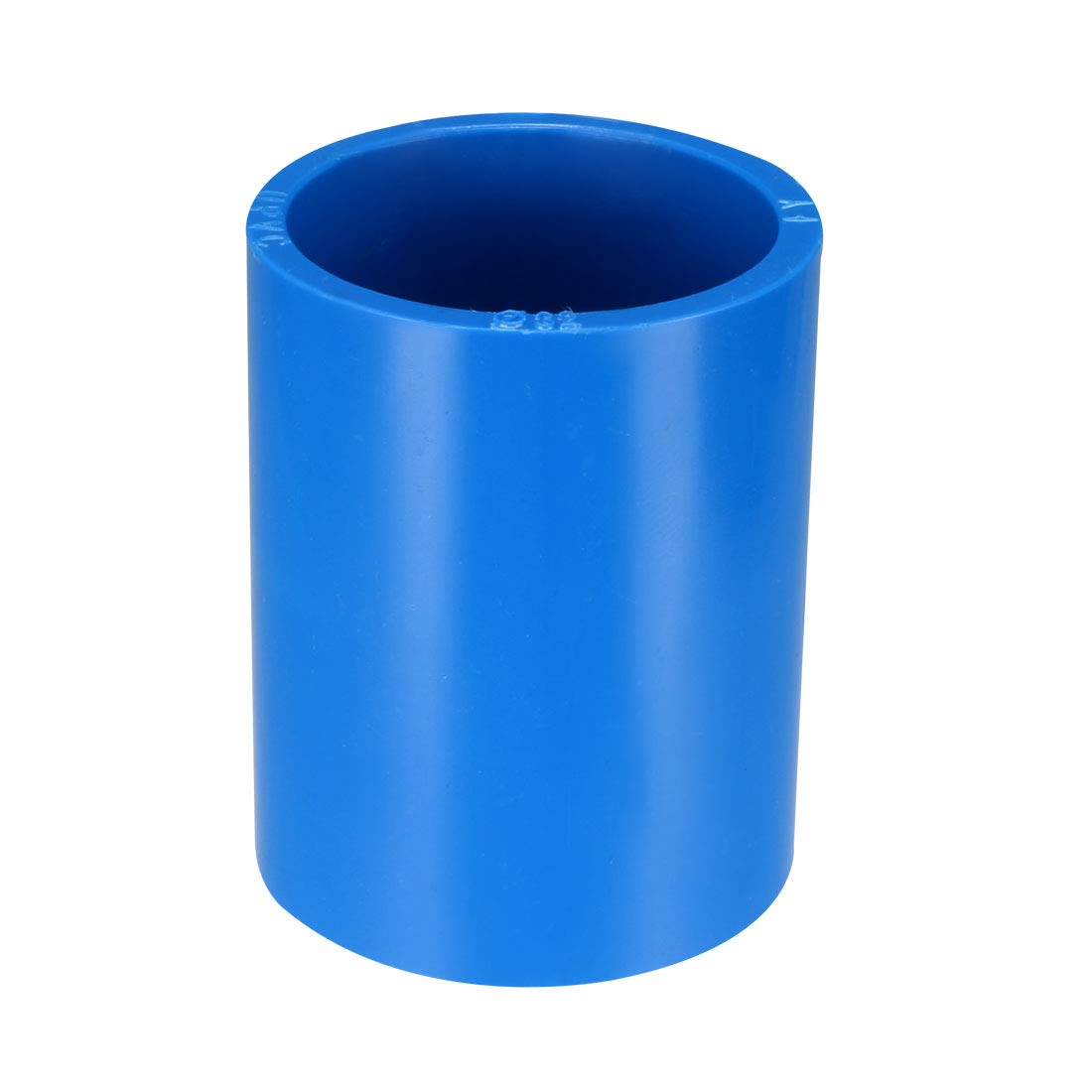 sourcing map 32mm Straight PVC Pipe Fitting Coupling Adapter Connector Blue 5 Pcs