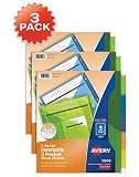 Avery 5-Tab Plastic Binder Dividers with Pockets, Insertable Multicolor Big Tabs, 3 Sets (11906)