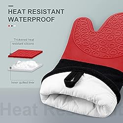 Silicone Oven Mitts, Durable sungwoo Heat Resistant