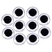 eBoot 40 mm Black Wiggly Googly Eyes with Self-Adhesive, 10 Pieces