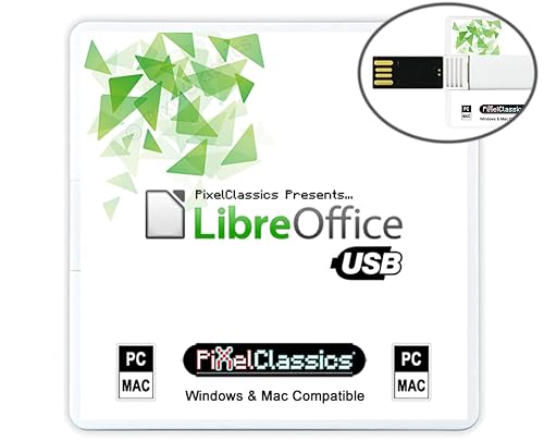 LibreOffice Office Suite 2026 on USB | Compatible with Microsoft Office Word, Excel & PowerPoint for Home Student Business | One Time Purchase, Lifetime License & Free Updates