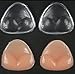 mollensiuer Women's Triangle-Shaped Bra Inserts Silicone Breast Enlargement Enhancer Shaper Push up Bra Pads (Nude)