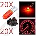 cciyu T5 Halogen Light 37 74 Light Bulb Instrument Dashboard Gauge Cluster Incandescent Light with Twist Lock Sockets (Total of 40 Pcs)