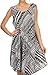 Sakkas Spal Mid Length Scoop Neck Tank Top Printed Batik Caftan Dress/Cover Up