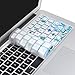 Case Star® Ocean Series High Quality Silicone Keyboard Cover Skin with Seaweed Marine Fish Seahorse Starfish for MacBook 13-Inch Unibody / Macbook Pro 13, 15, 17-Inch and Apple Wireless Keyboard (Ocean-White)