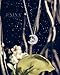 J.NINA White Gold Plated Necklace Jewelry Gift for Women Necklace Moon Star Necklaces Girls Pendant Neckloace with Crystals Gift for Wife Daughter Girlfriend on Anniversary Birthday