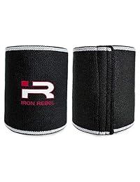 Iron Rebel Coderas   Soporte de compresión para levantamiento de potencia, culturismo, entrenamiento o recuperación muscular para hombres y mujeres (par)