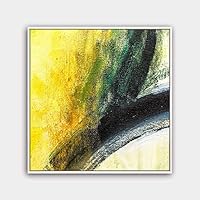 Framed Canvas Wall Art Abstract Color Painting Canvas Prints Home Artwork Decoration for Living Room,Bedroom - 16x16 inches