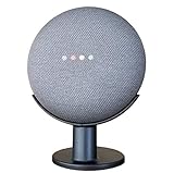 Mount Genie Pedestal for Nest Mini (2nd Gen) and Google Home Mini (1st Gen) | Improves Sound and Appearance | Cleanest Mount Holder Stand for Mini (Charcoal)