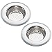 Kitchen Sink Strainer, Kitchen Sink Strainer Stopper, Heavy Duty Stainless Steel Kitchen Sink Basket Strainer, Perfect for Kitchen Sinks, Pack of 2 (3 x 2 x 1 inches each)