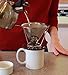Pour Over Stainless Steel Coffee Dripper-4 Cup Drip Cone Best Reusable Manual Pourover Paperless Dripper Brewer No Rust Cone Ultra Fine Filter Fast Easy to Use and Clean Portable Maker