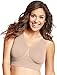 Just My Size Pure Comfort Seamless Wirefree Bra with Moisture Control_Nude_XXX-L