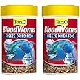 Tetra BloodWorms 0.25 Oz, Freeze-Dried Food for Freshwater and Saltwater Fish, Seafood(Pack of 2)