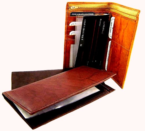 Checkbook Holder with Secure Zippers - Style 602CF