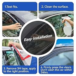 Window Visors Rain Guards for 2004-2014 Ford F150