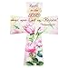 Juvale Religious Cross Ornament with Bible Quotes, Home Decor and Church (7.5 x 4.9 in)