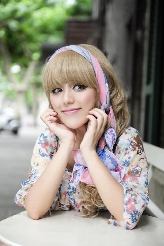 TEEMI-Blonde Wigs For Women Ash Blonde Wigs Synthetic Hair Long Wave Platinum Blonde Wigs Heat Resistant Hair