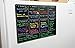Black Fluorescent Magnetic Weekly Dry Erase Calendar 10