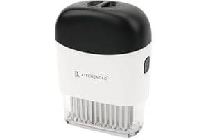 KITCHENDAO Detachable Meat Tenderizer Needle Tool with Safety Lock, Detachable for Easy Cleaning, Dishwasher Safe, 48 Upgrade