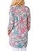 Dokotoo Womens Summer Elegant Ladies Long Sleeve V Neck Print Tunic Blouses and Shirts Under 20 Blue X-Large