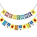 Blulu Welcome Banner Welcome to School Banner First Day of School Decorations for Students Teachers Classroom Decorations Home Decor Office School Theme Party Supplies