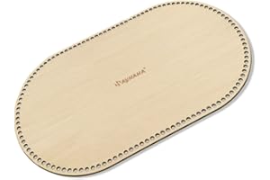 SAYHAHA Large Moses Basket Wood Bottom 31.5 x 19.69 inches,Moses Basket Base for Baby Doll,Oval Natural Wood Base Shaper for 