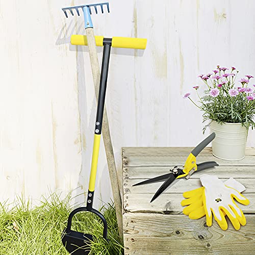 Jardineer Manual Edger, SawTooth Garden Edger, Half Moon Step Edger