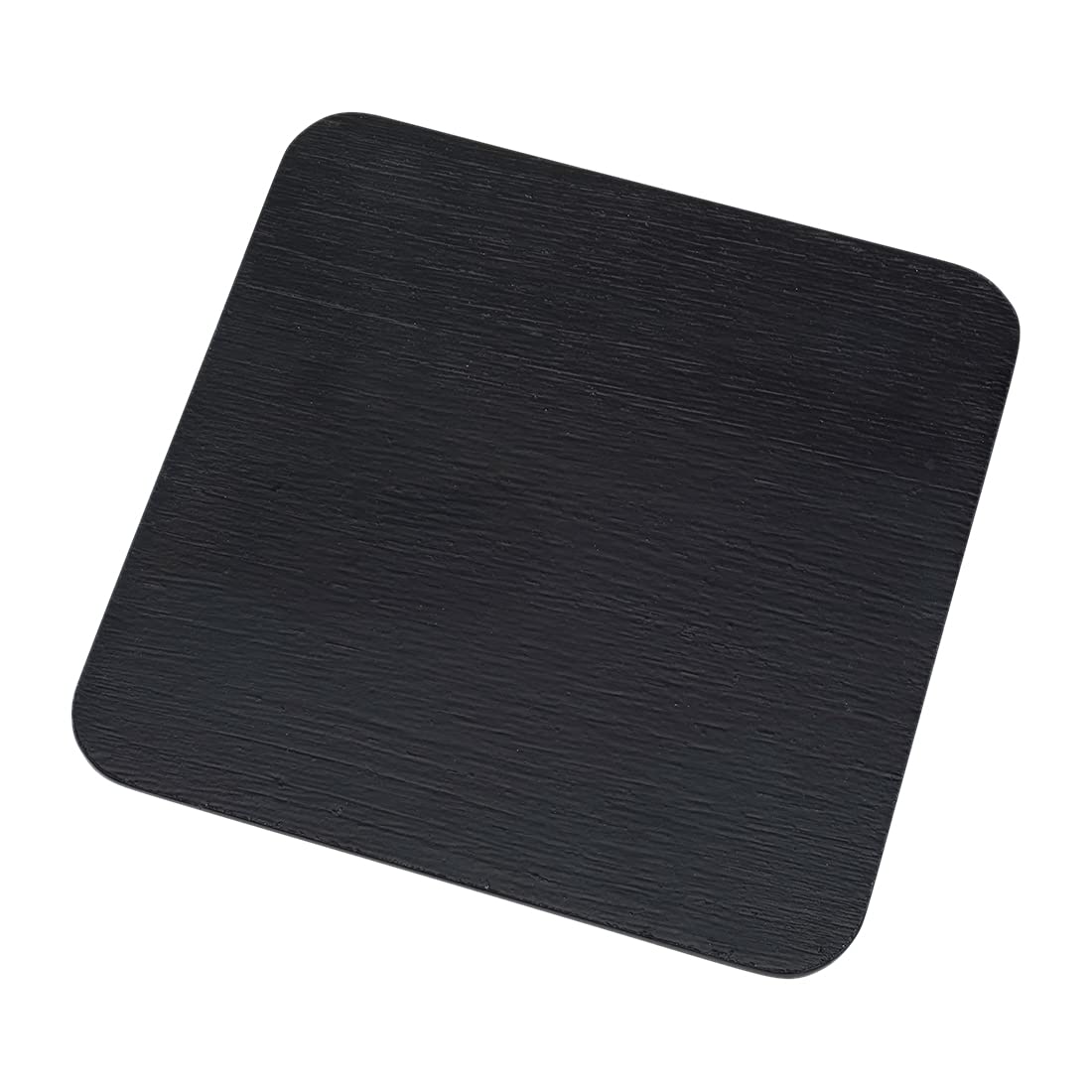 NKlaus Candle Plate Aluminium black 14x14 cm Coaster Candle Holder Table Decoration Brushed - Design 10399