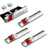 4pcs Set B252 Car Styling Silver S Line Sline Grille + Fender Side + Back Emblem Decal Badge Sticker AUDI A3 A4 A5 A6 A7 A8 Q3 Q5 Q7